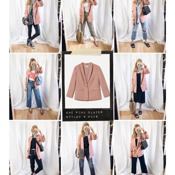 Forever 21 blush Oversized Blazer - Picture 2 of 9